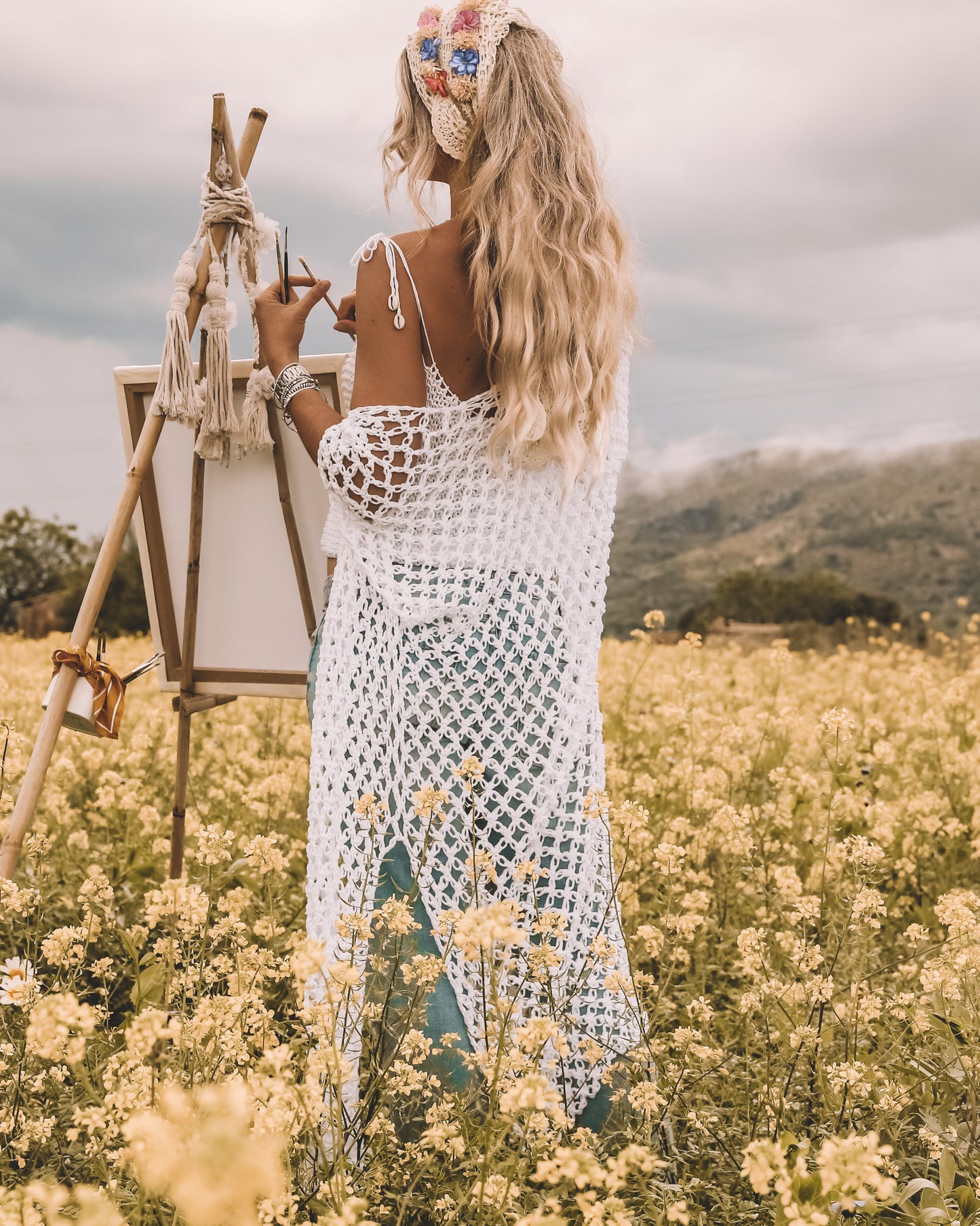 Crochet Vest Cardigan-1