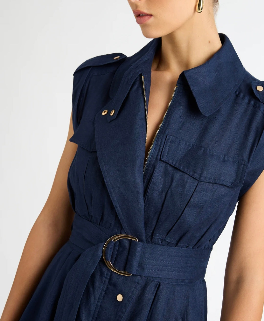 Blue Linen Maxi Dress | Maxi Dress | Linen Dress | Linen Clothing | 100% Organic Linen-1